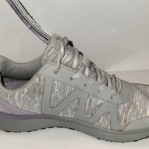 Vionic Pro Kiara Women’s Grey Slip Resistant Lace Up Sneakers Size 6.5 - Picture 4 of 10